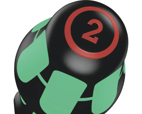 Hantel med en vikt på två kilogram.