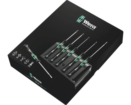 Wera Kraftform Micro skruvmejselset i förpackning
