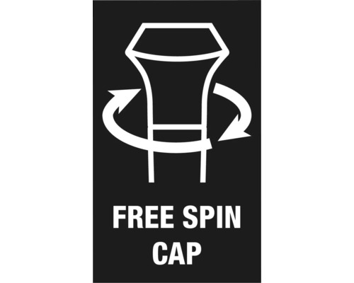 Symbol för fritt snurrande lock