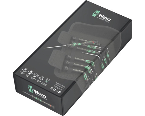 Wera Kraftform Micro skruvmejselset, 12 delar i kartong