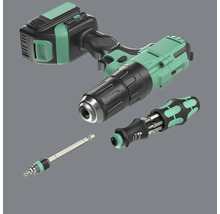 Sladdlös skruvdragare med bits och bitshållare