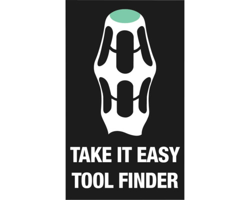 Take it easy verktygsfinnare symbol