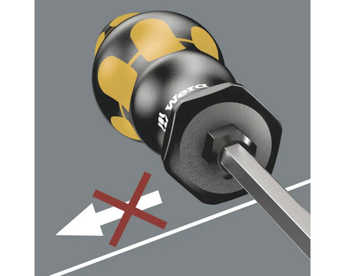 Insexnyckel med handtag och symbolen ''Får ej vridas''