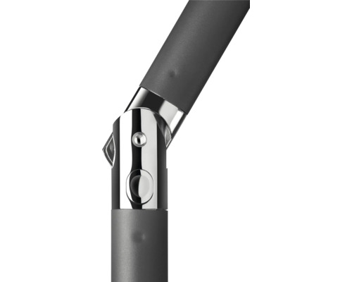 Detaljbild av en parasollknick med vridmekanism