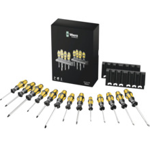 Wera skruvmejselset med hållare och förpackning