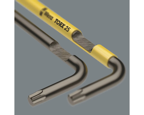 Två Torx-skruvmejslar med L-handtag