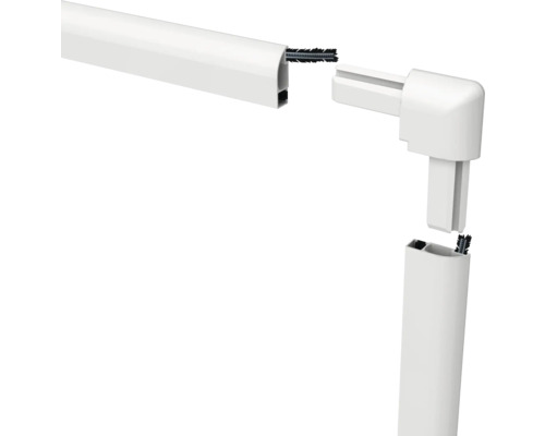 Tätningsprofil för insektsnät med hörnanslutning