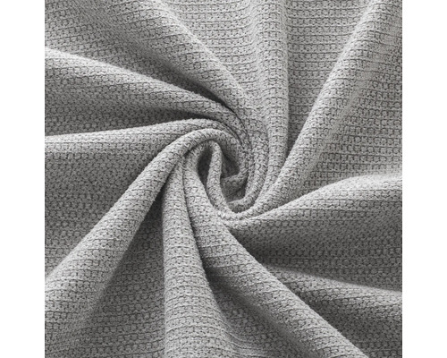 Närbild av grått möbeltyg med struktur