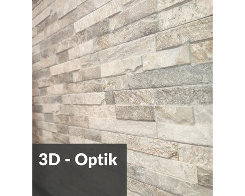 Väggplattor med stenutseende och 3D-effekt