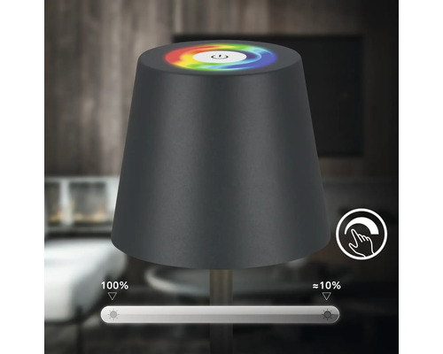 Bordslampa med beröringsfunktion för ljusstyrka