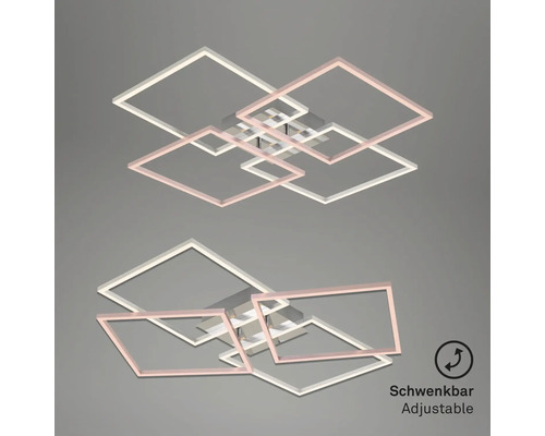 Justerbar taklampa med fyrkantiga element