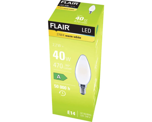 Förpackning för Flair LED-lampa E14