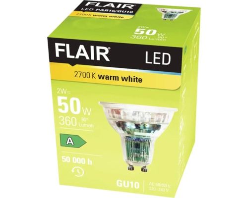 Förpackning för Flair LED-lampa med GU10 sockel