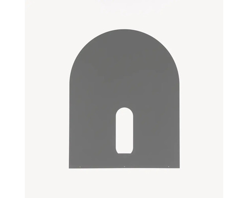 Duschväggmall med rundad design och utskärning