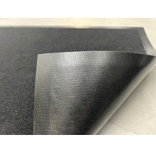 Svart halkskyddsmatta med strukturerad yta