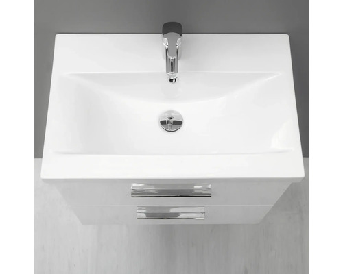 Tvättställ med två lådor och armatur