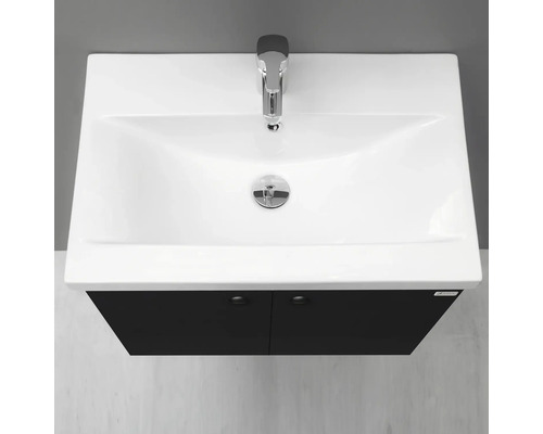 Tvättställ med två dörrar och armatur uppifrån