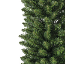 Närbild av en konstgjord julgran