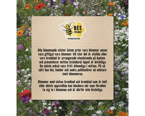 Information om växters vänlighet mot bin
