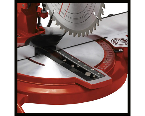 Detaljer för kap- och gersåg med sågblad och vinkelindikator