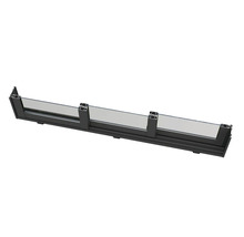 Balkongräcke av glas och aluminium