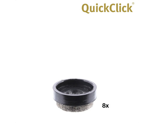 QuickClick möbelglidare för skruvning, 8 stycken