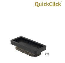 QuickClick möbelglid för fastskruvning, 8 stycken