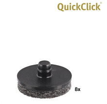QuickClick möbelglid för skruvning, 8 stycken
