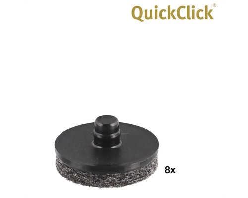 QuickClick möbelglid för skruvning, 8 stycken