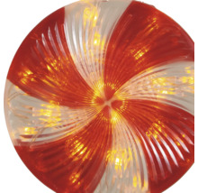 Dekorativ LED-lampa i form av en polkagris