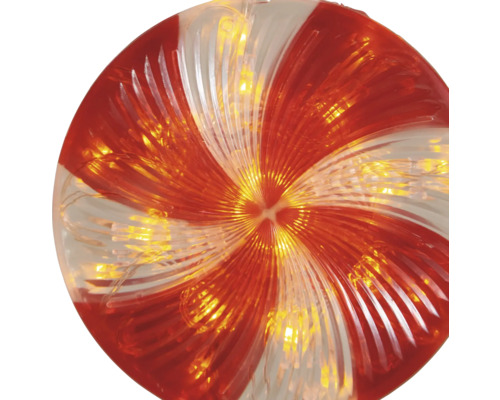 Dekorativ LED-lampa i form av en polkagris