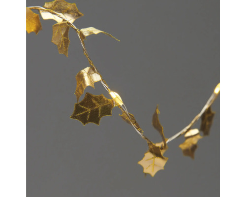 Ljusgirlang med blad