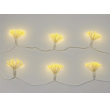 Dekorativ ljusslinga med LED-lampor i blomform