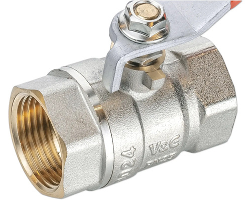 Avstängningsventil av metall med gängad anslutning