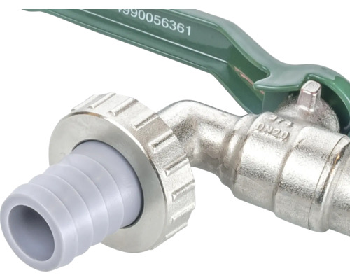 Vinkelkran med slanganslutning och spakhandtag