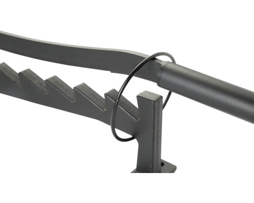 Metallsax för grenar med spärrmekanism