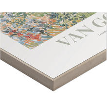 Inramat konsttryck med titeln Le jardin de Daubigny av Vincent van Gogh