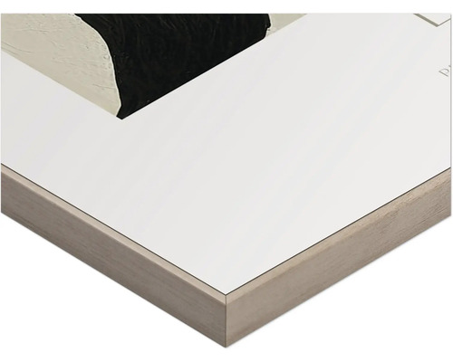 Detaljvy av ett inramat konstverk med abstrakt motiv