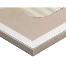 Detaljvy av en inramad bild med abstrakt design