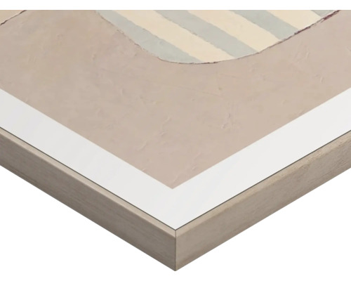 Detaljvy av en inramad bild med abstrakt design