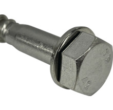 Metallskruv med sexkantshuvud och fläns