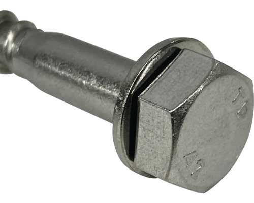 Metallskruv med sexkantshuvud och fläns