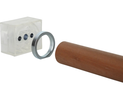 Gardinstångshållare, ring och gardinstång