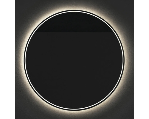 Rund spegel med belysning