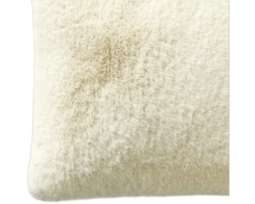 Prydnadskudde med pälsimitation