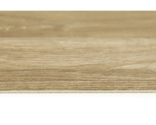 Detaljbild av ett vinylgolv med träutseende.