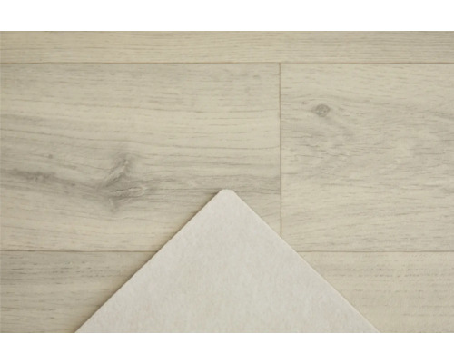 Detaljvy av vinylgolv med stegljudsisolering