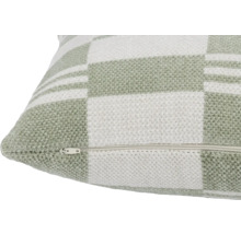 Kudde med dragkedja och rutmönster