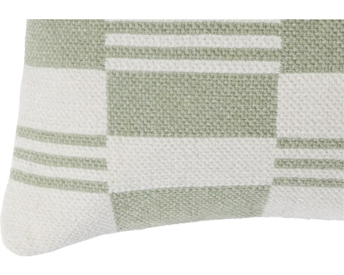 Prydnadskudde med geometriskt mönster