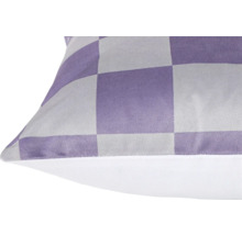 Prydnadskudde med schackrutigt mönster